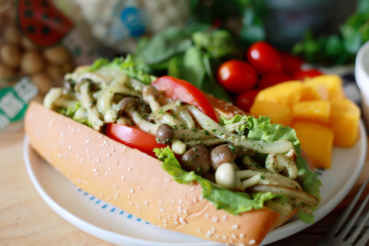 田園青醬菌菇堡