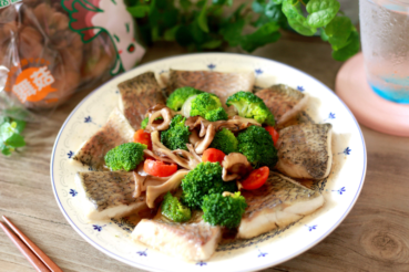 酒蒸菇菇鮮蔬魚