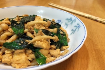 菇菇九層塔炒蛋