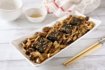 菇菇海苔豆腐燒(素食)